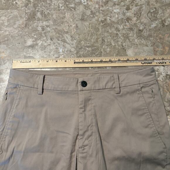 Birddogs Pants Mens 32x30 (Fits 32x28) Tan Lined Stretch Performance Chino Golf - Picture 9 of 14